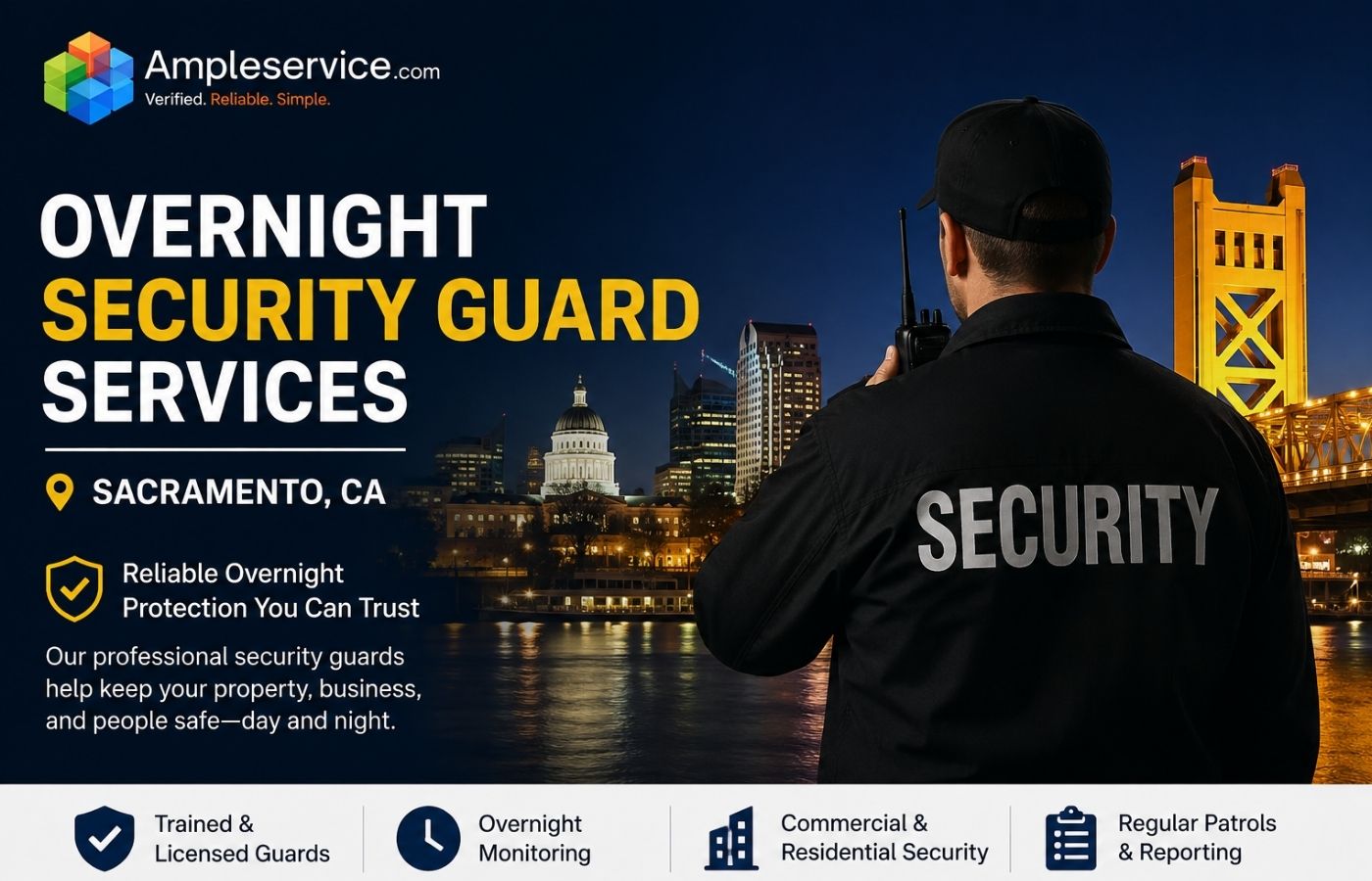 Overnight Security Guard Services in Sacramento, CA
